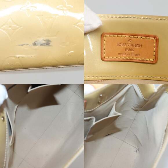 LOUIS VUITTON Monogram Vernis Reade MM Hand Bag Beige M91141 - Picture 11 of 12